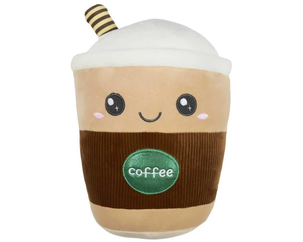 Sombo Plüsch Kaffee 29 cm, Braun/Weiss