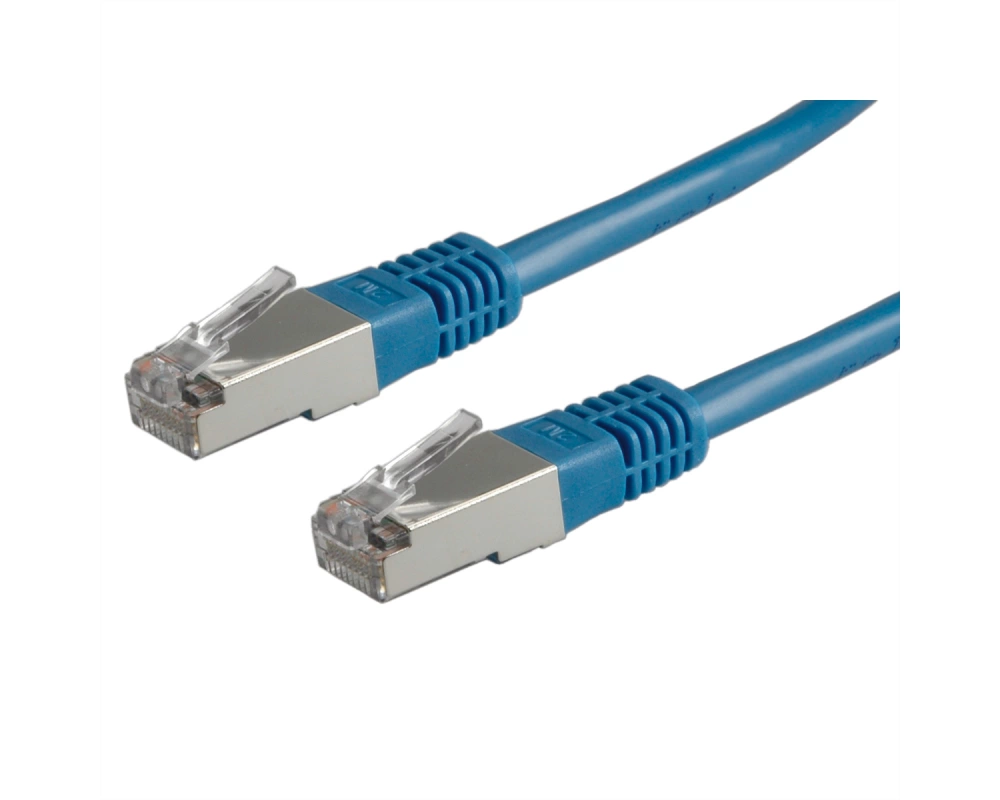 VALUE Patchkabel Cat.6 (Class E) S/FTP (PiMF), blau, 0,5 m