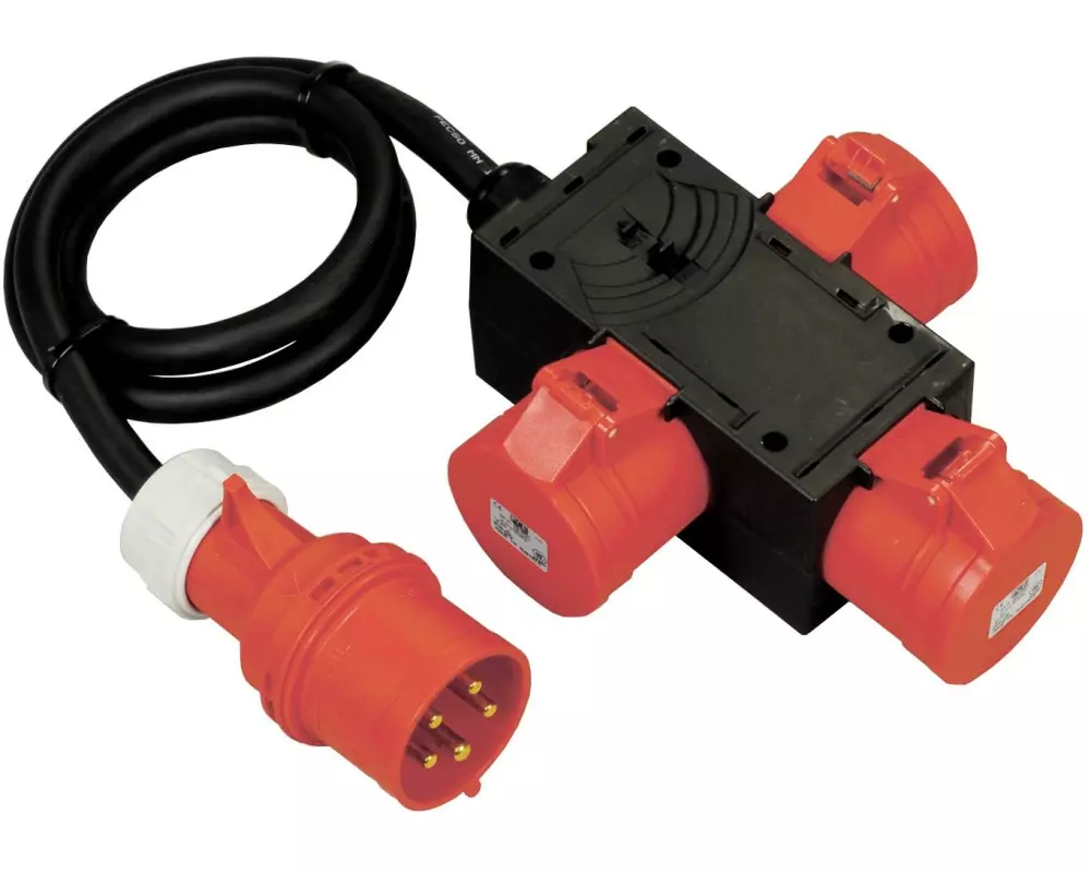 Spälti AG Industrie-Steckerleiste 3x CEE16/5 3P+N+E