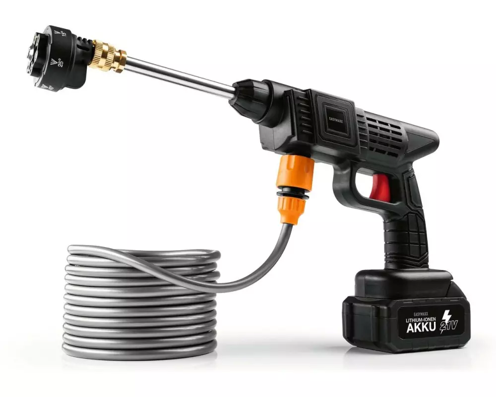 EASYmaxx Akku-Hochdruckreiniger 21 V, Schwarz
