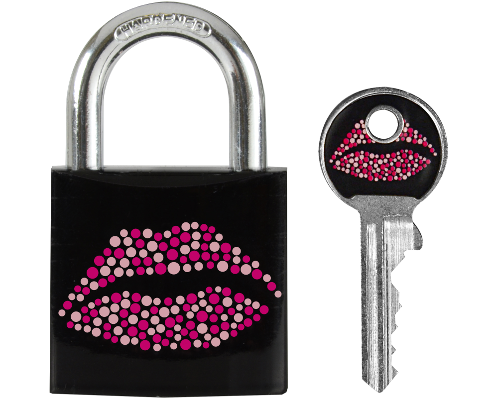 MASTER LOCK Vorhangschloss 30mm 66246900 Kuss Motiv