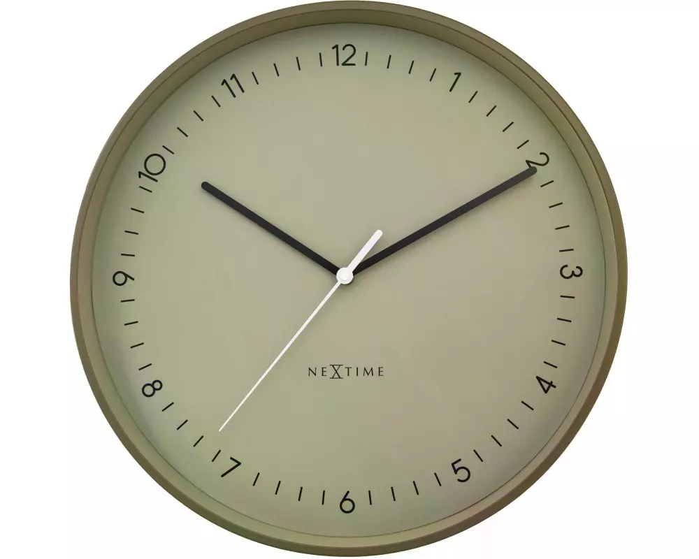 NeXtime Wanduhr Berlin Khaki