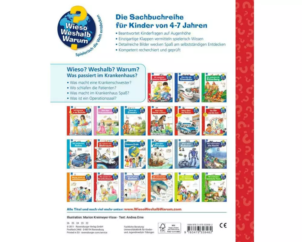 Ravensburger Kinder-Sachbuch Was passiert im Krankenhaus?