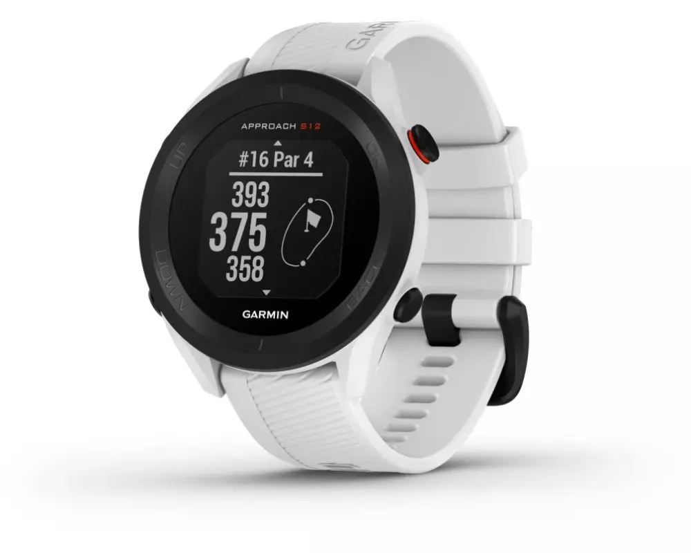 GARMIN GPS-Sportuhr Approach S12 Schwarz/Weiss