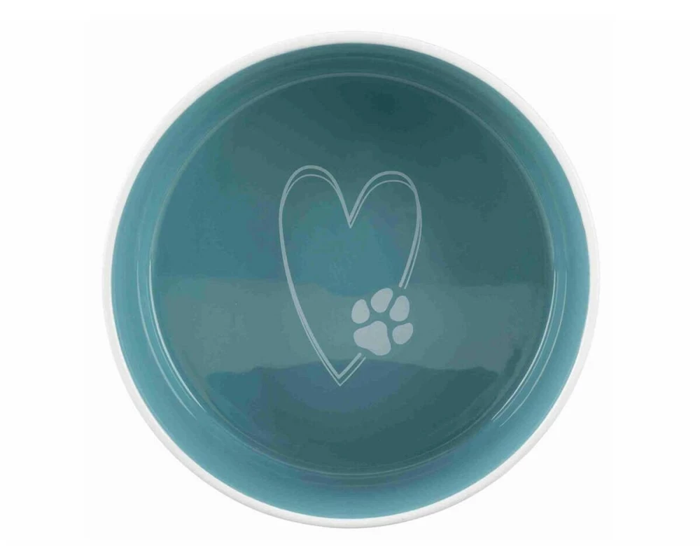Trixie Pet's Home Keramiknapf Keramiknapf Creme/Petrol 0.3 l