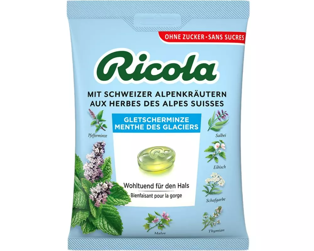 Ricola Bonbons Gletscherminze Beutel 125 g