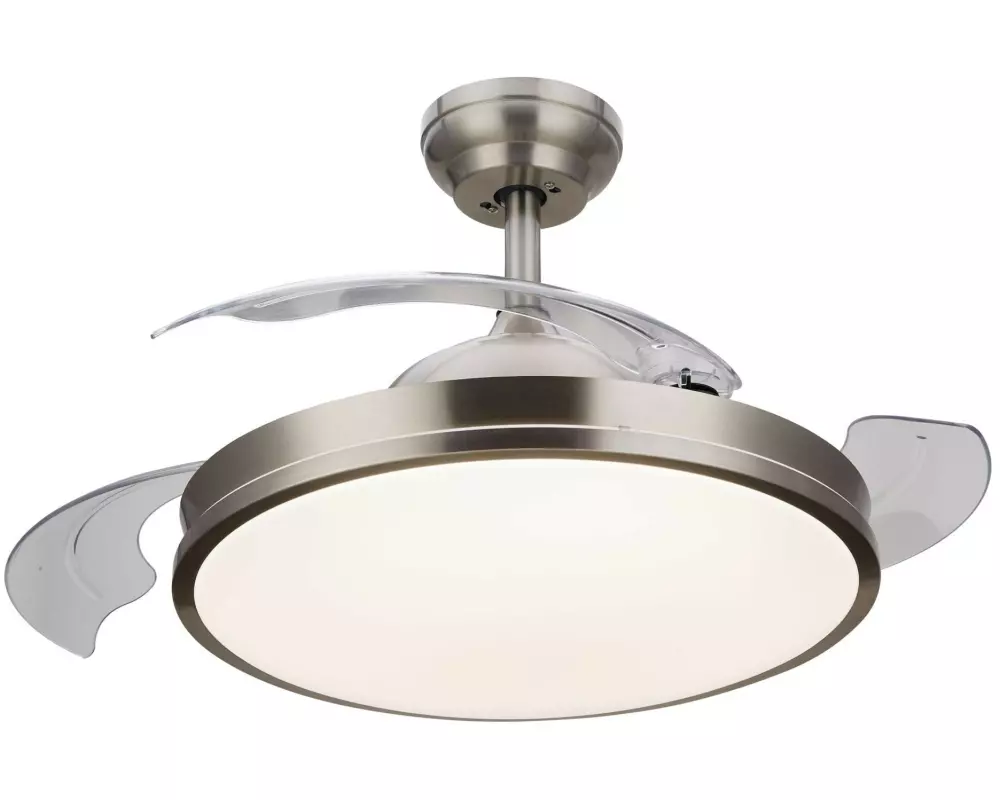 Philips Deckenleuchte Atlas Ventilator nickel 4500 lm Fernbedienung