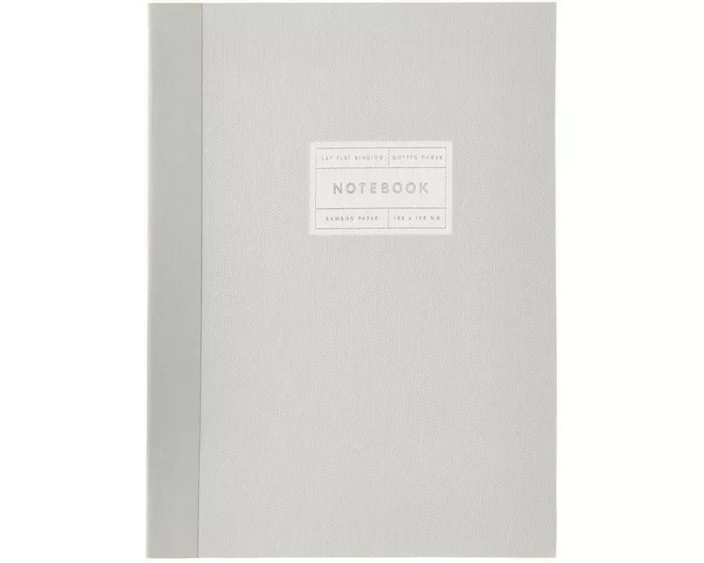 Rico Design Notizbuch S 14.5 x 19.5 cm, Dot, Hellgrau