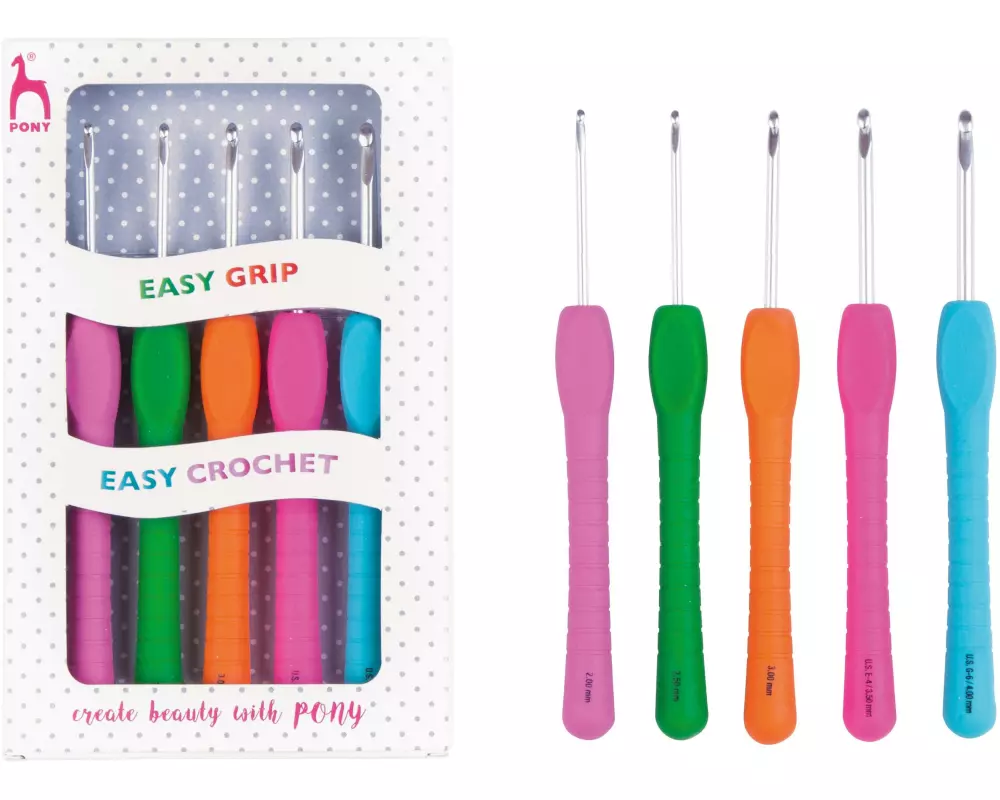 Pony Häkelnadel 5 Stück
