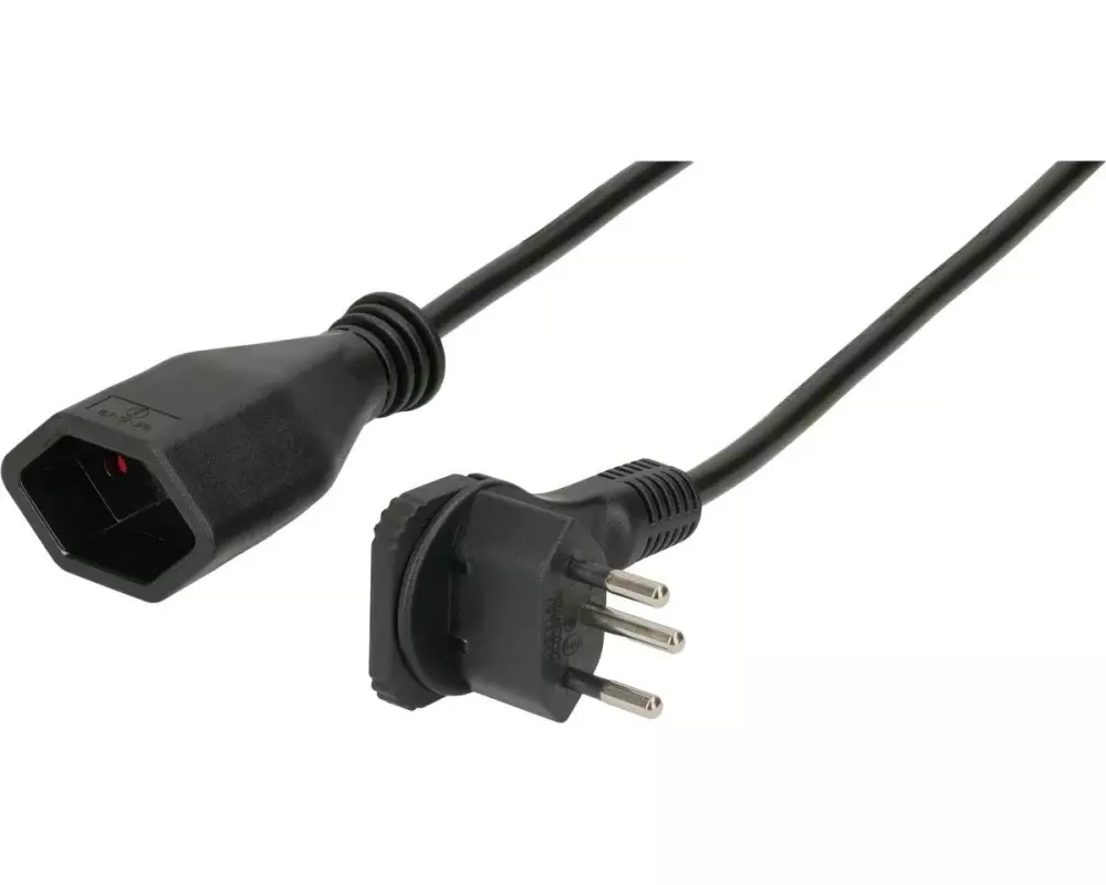 Max Hauri Verlängerungskabel 3 m T13 - T12 Schwarz