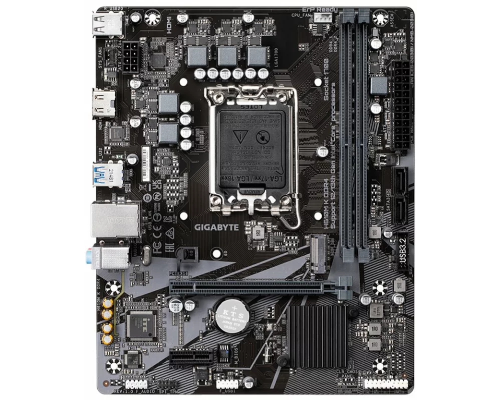 Gigabyte H610M K DDR4 LGA1700 mATX MB 2xDDR4 4xSATA 1xM.2