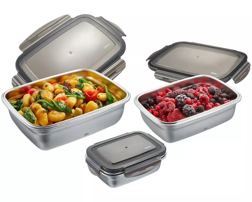 GEFU Vorratsdose Preppo 1.8 l, Silber