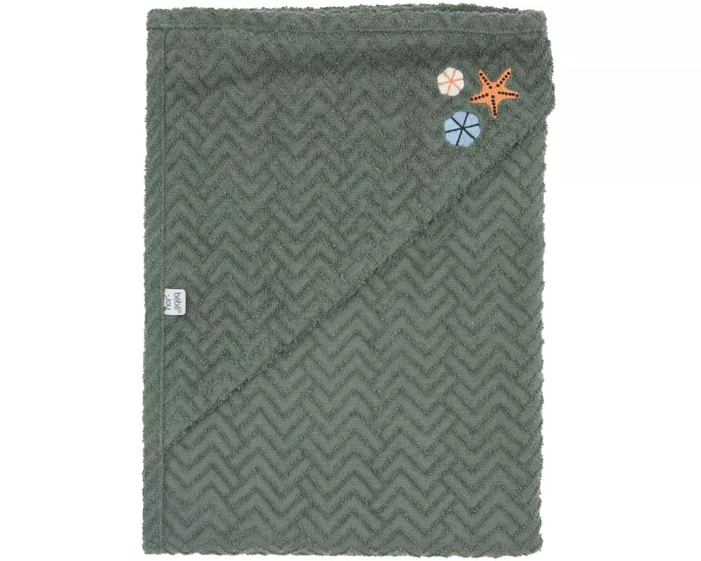 ZEWI bébé-jou Baby-Badetuch Frottée Ocean Vibes 85 x 75 cm