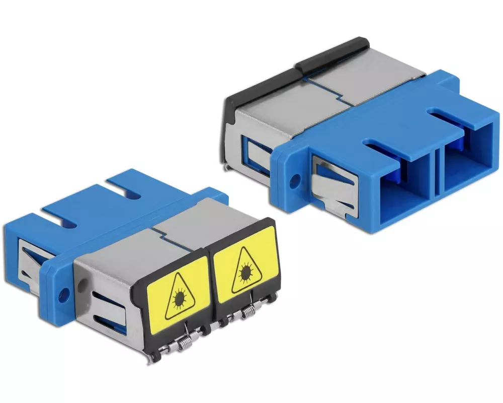 Delock LWL-Kupplung 1 Stück Singlemode SC – SC, OS2, Duplex