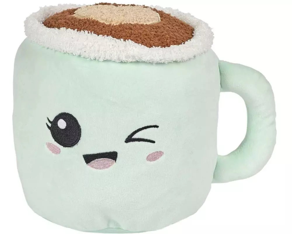 Sombo Plüsch Tasse 22 cm, Braun/Grün