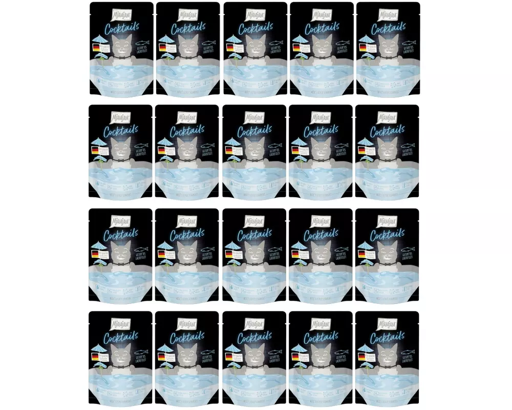 Mjamjam Cocktail gezupftes Lachsfilet, 20 x 40 g