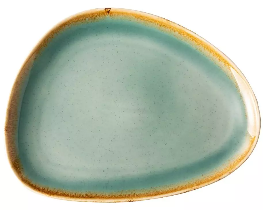 Lunasol Servierplatte Gaya Sand Türkis, 6 Stk. 25.5 cm