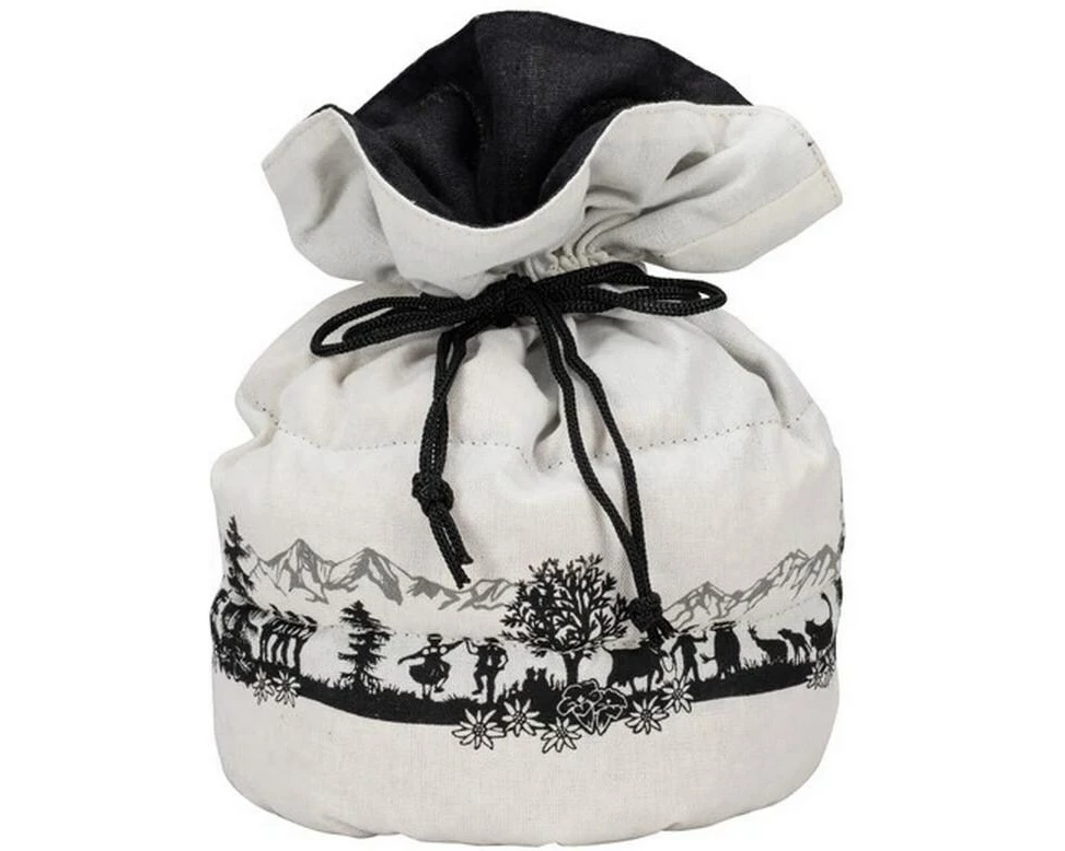 Nouvel Kirschkernkartoffeltasche «Alpfest» Beige/Schwarz