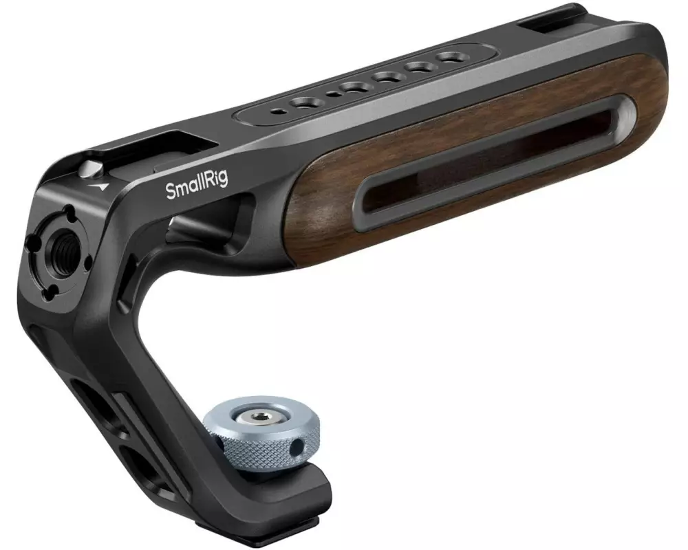 Smallrig Wooden Top Handle mit Cold Shoe Mount