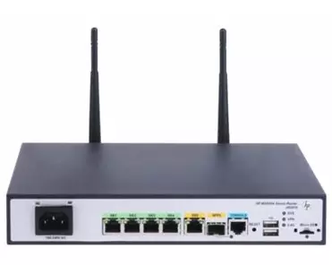HPE FlexNetwork MSR954-W Router, 1GbE SFP WW, 2GbE-WAN, 4GbE-LAN, Wireless 802.11n, CWv7