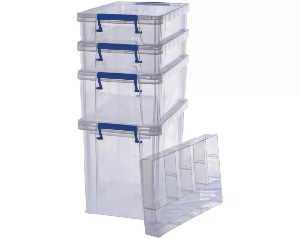 Fellowes Aufbewahrungsbox ProStore Bonus Set 6 Semitransparent