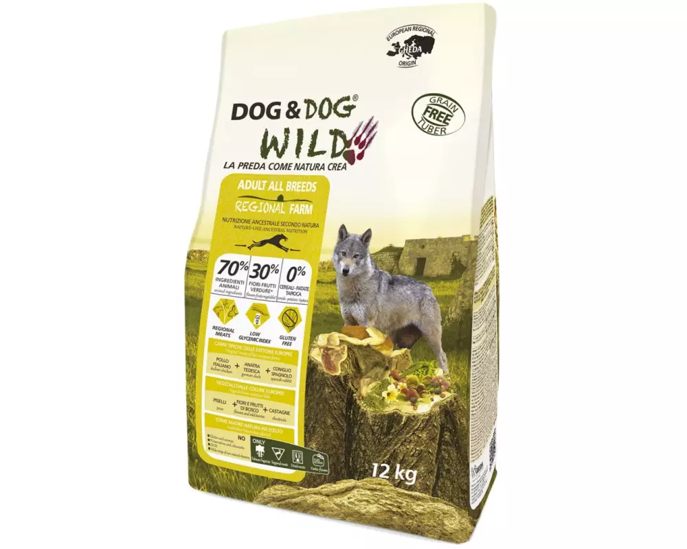 Dog&Dog Trockenfutter Wild Regional Farm, 12 kg