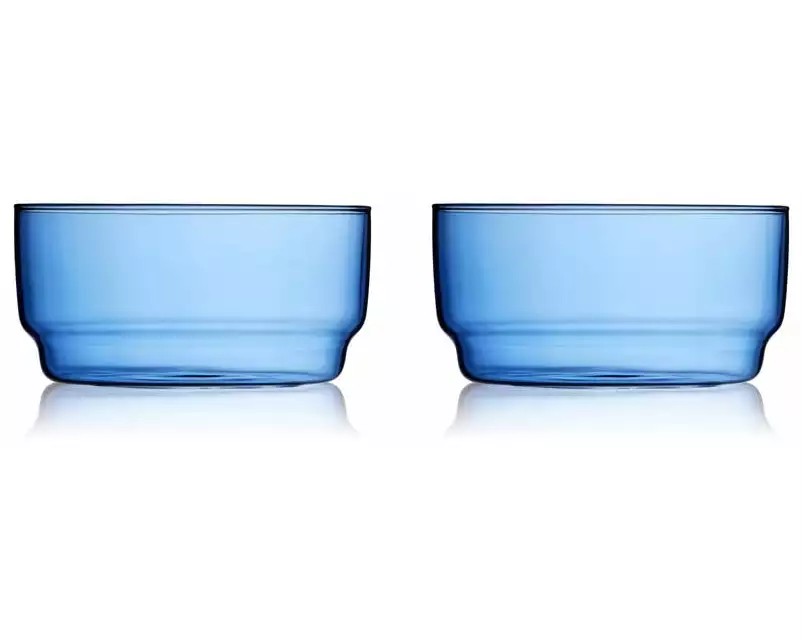 Lyngby Schale Torino Blau, 2 Stück, 12 cm