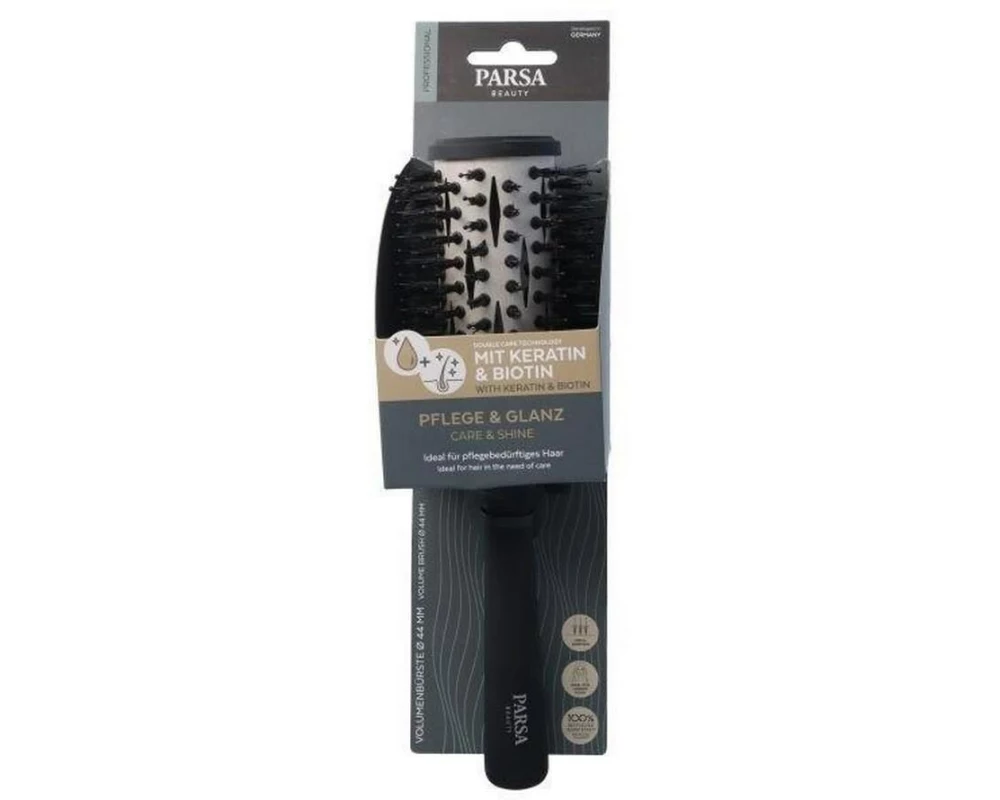Parsa Beauty Keratin Care and Shine Rundföhnbürste Schwarz
