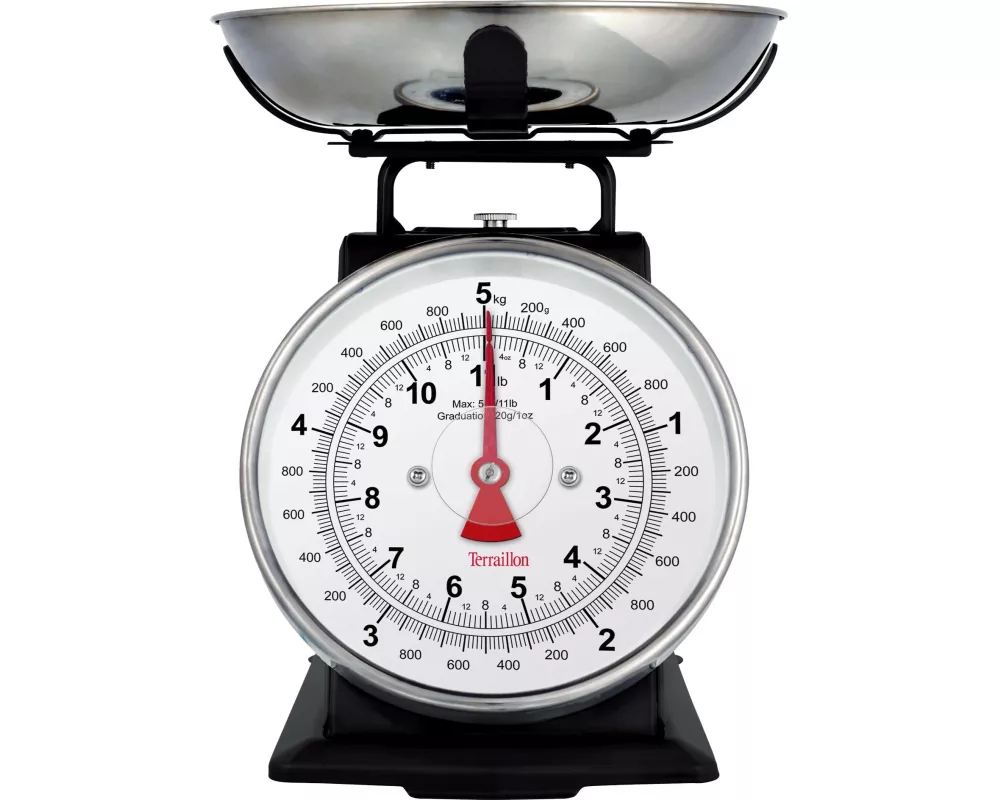 Terraillon Küchenwaage Trad 500 Schwarz