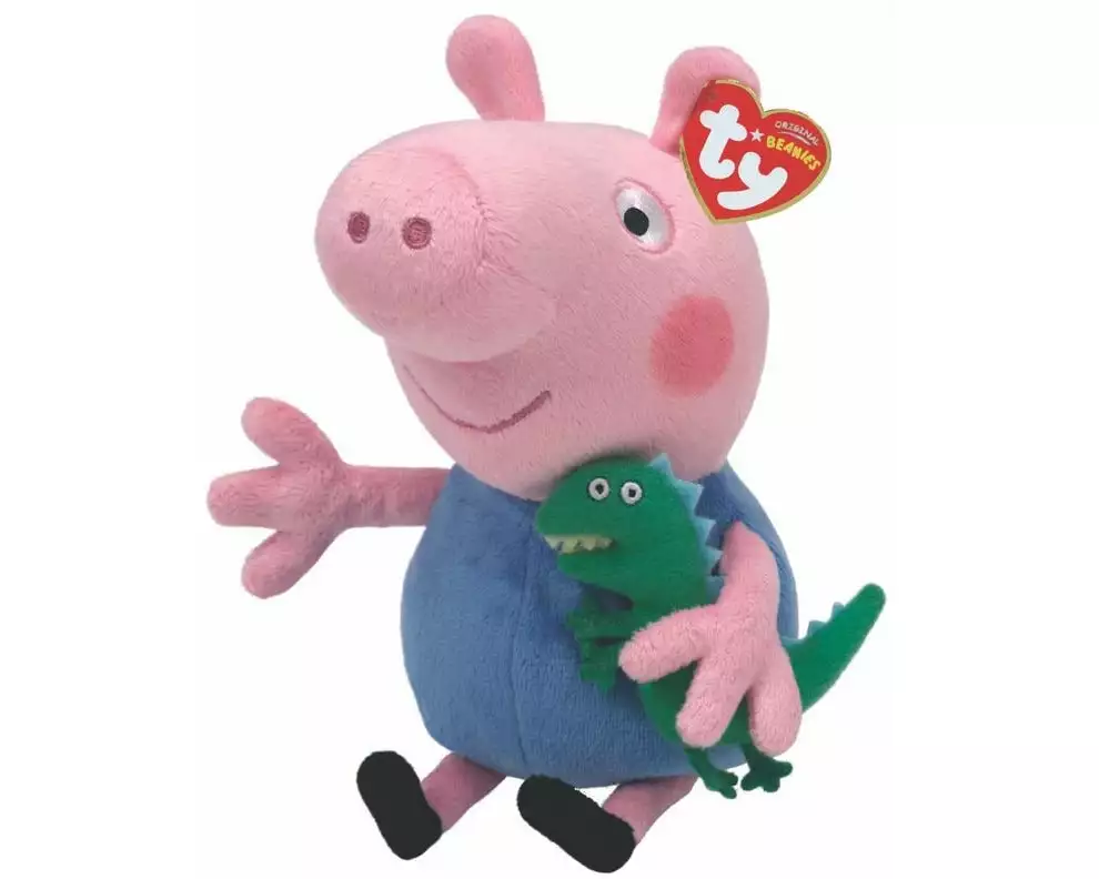 Ty Plüsch Peppa Pig George 20 cm