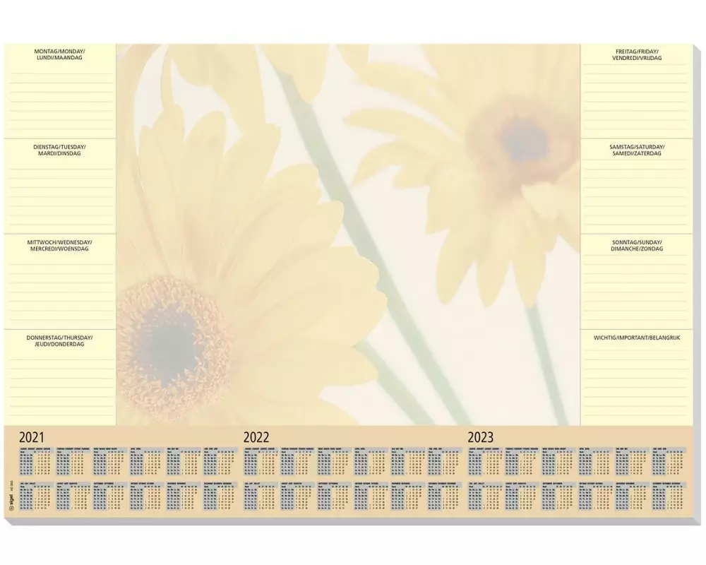 Sigel Schreibunterlage Finesse, 410 x 595 mm mit Kalender & Planer