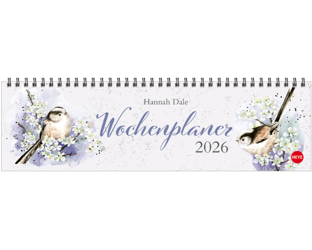 HEYE Wochenplaner Hannah 2026 23475+26 1W/1S DE 32.5x9.3cm
