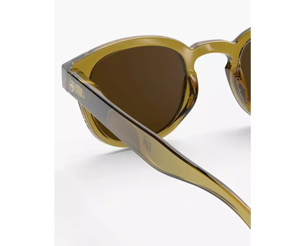 izipizi Sonnenbrille Square #C Goldgrün, 100% UV, Kat.3