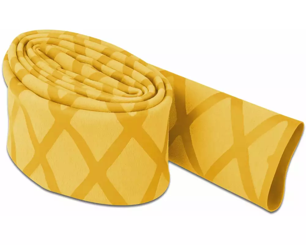 Delock Schrumpfschlauch X-Muster rutschfest 1 m x 20 mm Gelb