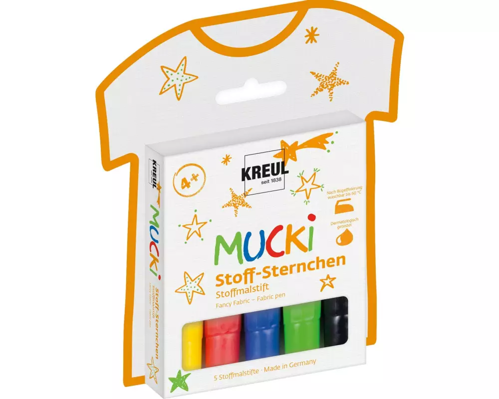 Kreul Textilfarbe Mucki 5 Stück