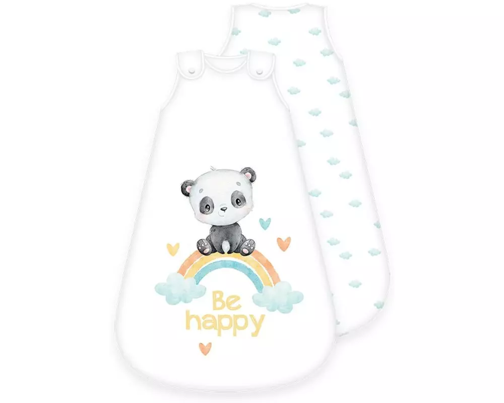 Herding Baby-Ganzjahresschlafsack Regenbogen Panda 90 cm