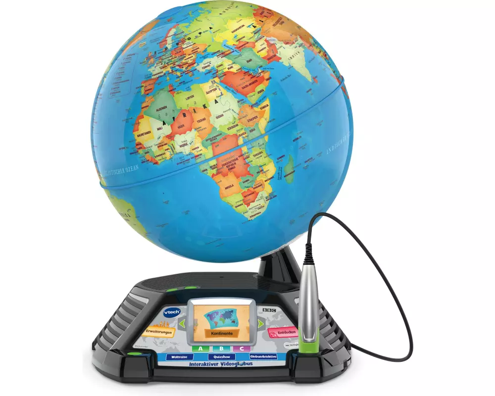 Vtech Interaktiver Videoglobus Interaktiv, 2.4''-Farbdisplay