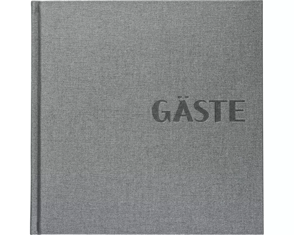 Brunnen Gästebuch Metallico Grau