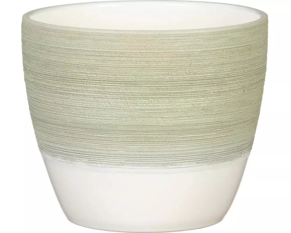 scheurich Blumentopf Matcha Cream 950, 16 cm, Grün