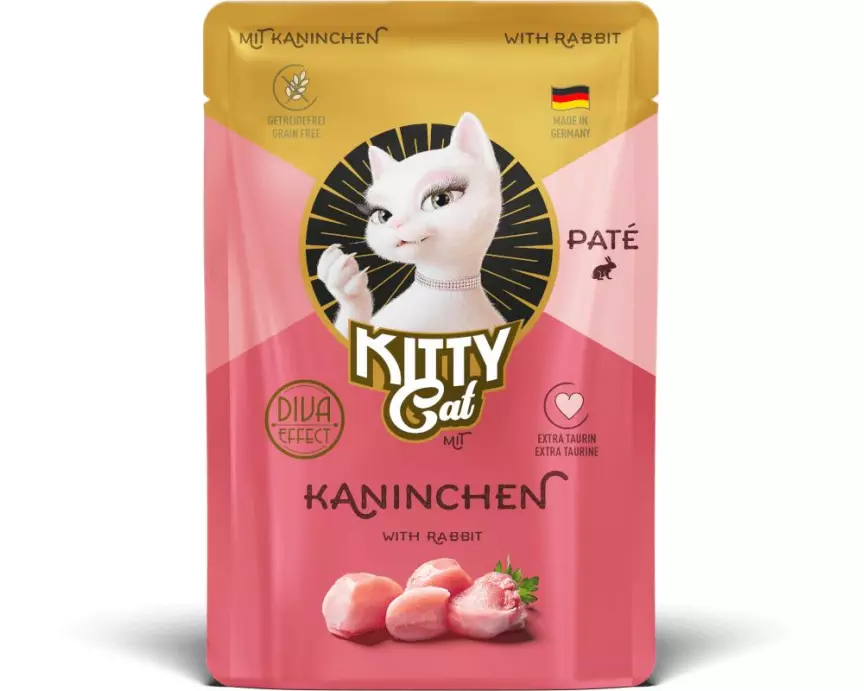 KITTY Cat Nassfutter KittyCat Paté Pouch Kaninchen 85 g