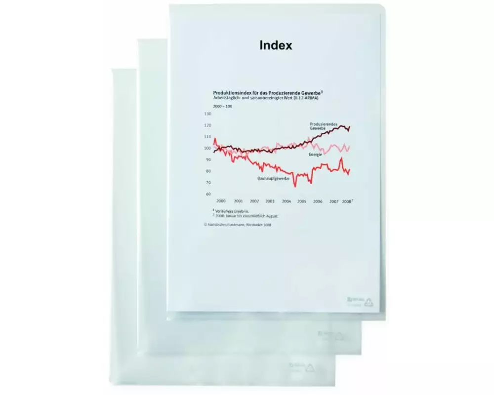 Büromaterial Sichthülle A5 Transparent, 50 Stück