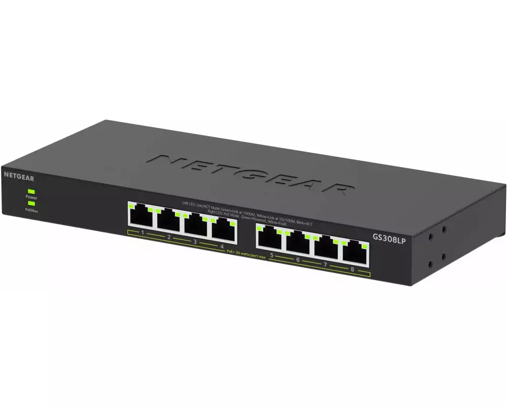 Netgear PoE+ Switch GS308LP 8 Port