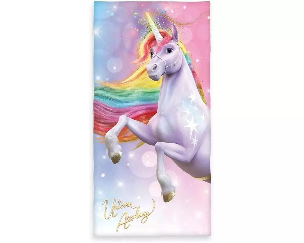 Herding Badetuch Unicorn Academy, 75 x 150 cm, Mehrfarbig