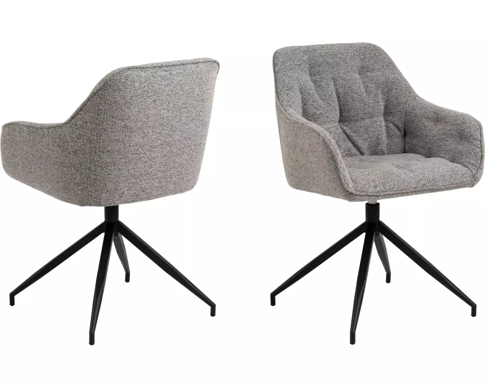 AC Design Stuhl Brooke Monza2, 1 Stück, Grau