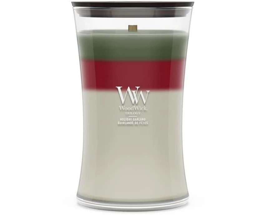 Woodwick Holiday Garland im Glas, 110 - 120 h