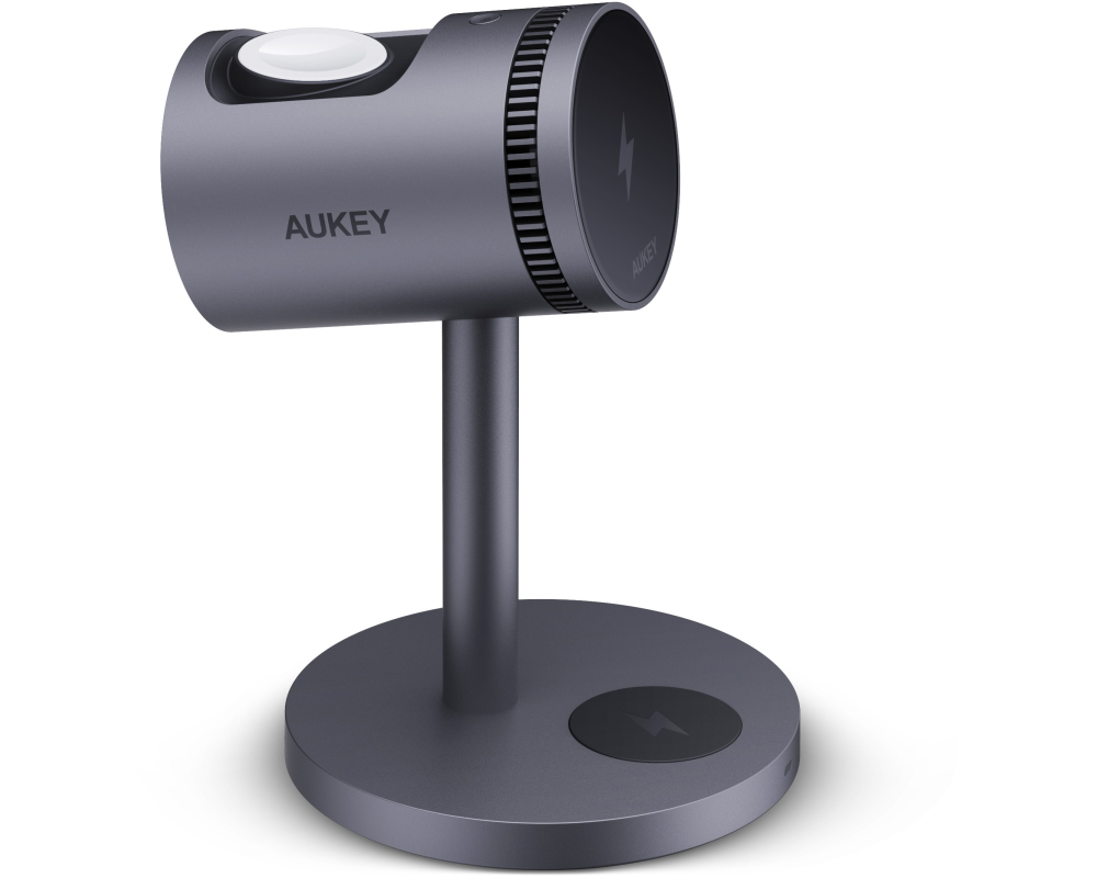 AUKEY MagFusion 3-IN-1 Pro LC-MC311A Wireless Charger 15W, Black