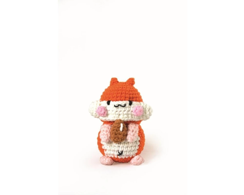 Graine Créative Häkelset Amigurumi Pochi der Hamster Orange 10 cm