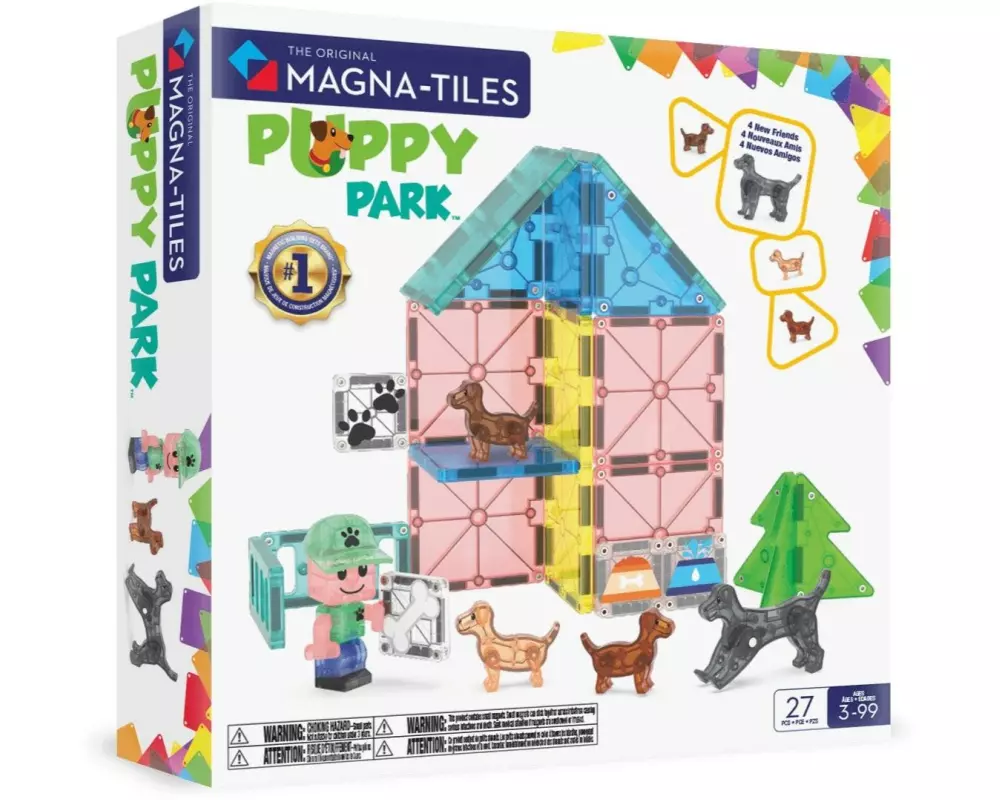Magna-Tiles Puppy Park 27 Teile