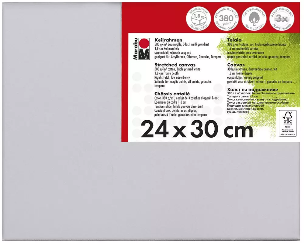 Marabu Keilrahmen 24 x 30 x 1.8 cm