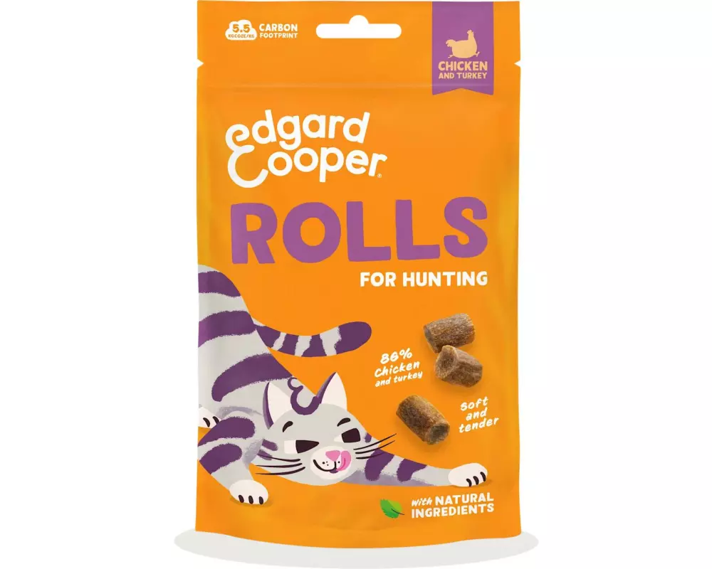 Edgard & Cooper Katzen-Snack Rolls Huhn/Truthahn 45 g